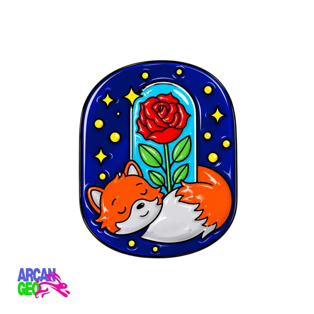 Pin Principito  El Guardián de una Rosa.