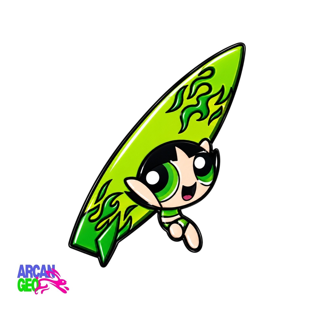 Pin Bellota Surfing Buttercup.
