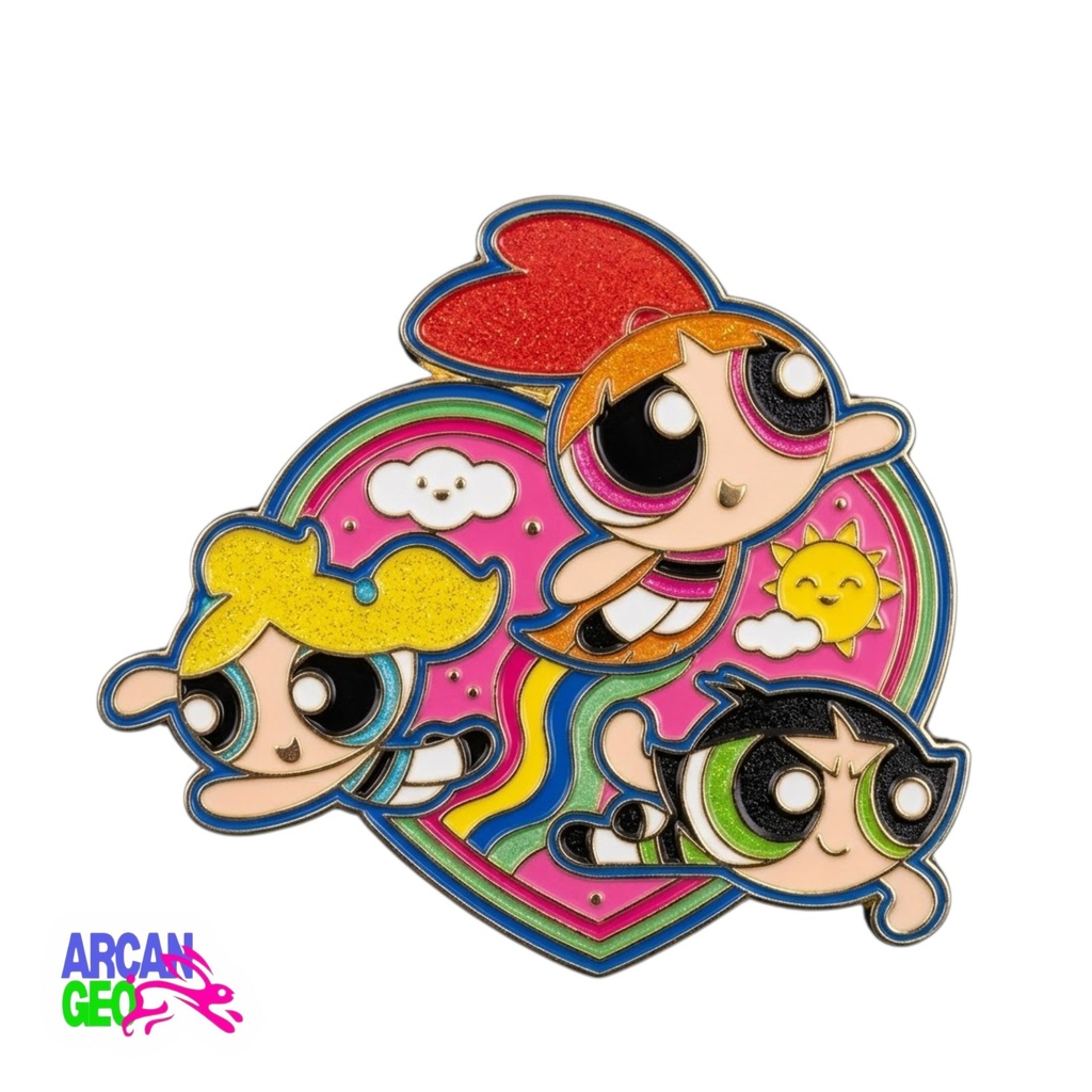 Pin Chicas Superpoderosas: Un Arcoíris de Poder.