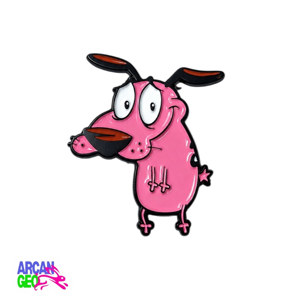 Pin Coraje el perro cobarde.